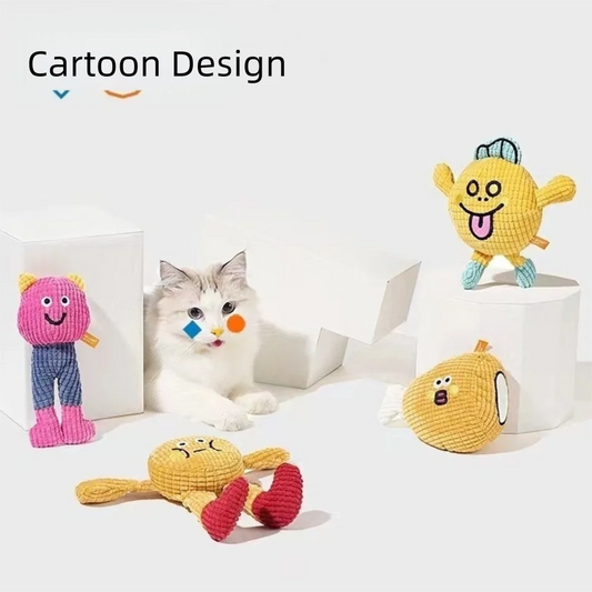 Durable Cute Squeaky Toy Interactive Self Play Funny Training Teething Puppy Chew Toy Pets Supplies