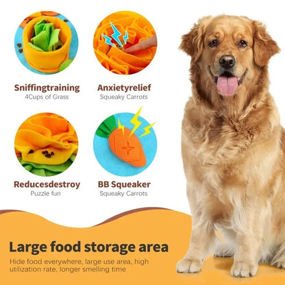 Large Snuffle Mat for Dogs Pet Interactive Training and Stress Relief Sniff  Feeding Mat Slow Feeder Dog Treat Mat Dog Toys