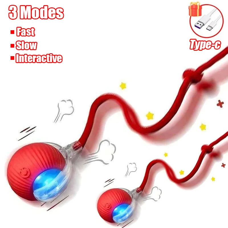Cat Interactive Ball Toy Automatic Rolling Tail / Training Imitate Mouse