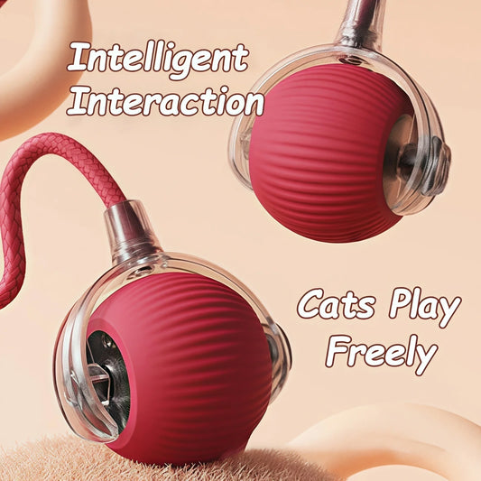 Cat Interactive Ball Toy Automatic Rolling Tail / Training Imitate Mouse