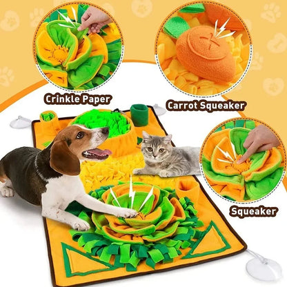 Large Snuffle Mat for Dogs Pet Interactive Training and Stress Relief Sniff  Feeding Mat Slow Feeder Dog Treat Mat Dog Toys