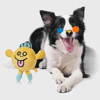 Durable Cute Squeaky Toy Interactive Self Play Funny Training Teething Puppy Chew Toy Pets Supplies