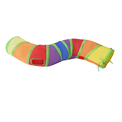 Cat Teaser Wand Cat Toy Self Entertainment Maze Tunnel Collapsible Drill Channel Interactive Play For Indoor Kitten Pet Playing