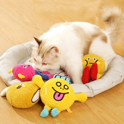 Durable Cute Squeaky Toy Interactive Self Play Funny Training Teething Puppy Chew Toy Pets Supplies