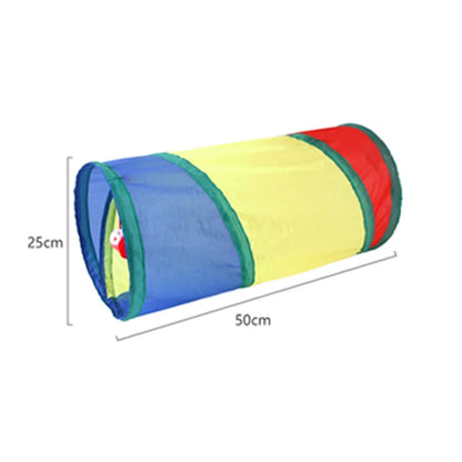 Cat Teaser Wand Cat Toy Self Entertainment Maze Tunnel Collapsible Drill Channel Interactive Play For Indoor Kitten Pet Playing