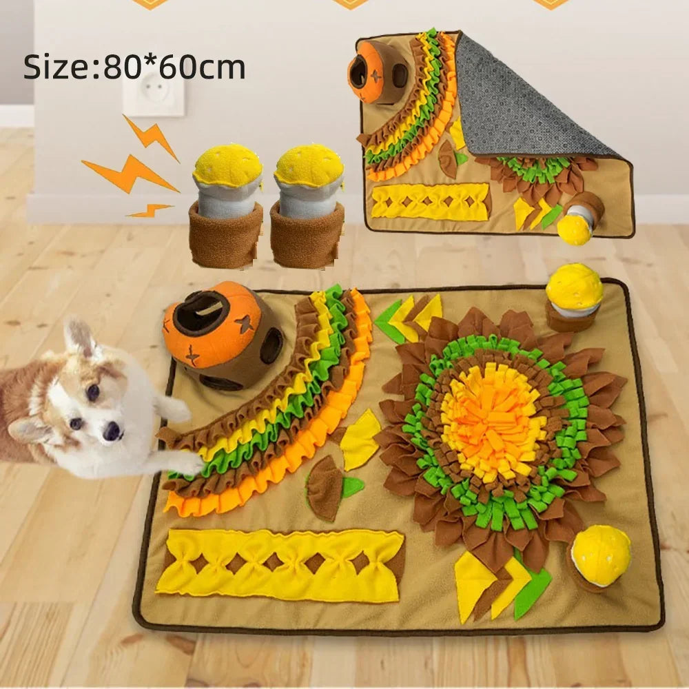 Large Snuffle Mat for Dogs Pet Interactive Training and Stress Relief Sniff  Feeding Mat Slow Feeder Dog Treat Mat Dog Toys
