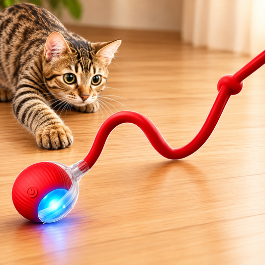 Cat Interactive Ball Toy Automatic Rolling Tail / Training Imitate Mouse